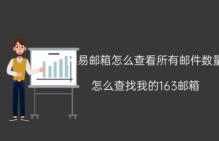 网易邮箱怎么查看所有邮件数量 怎么查找我的163邮箱？